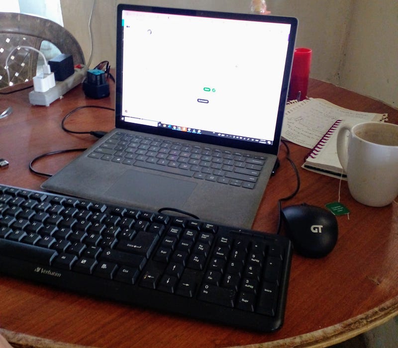 External keyboard setup