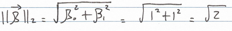 Calculation of the L2 norm