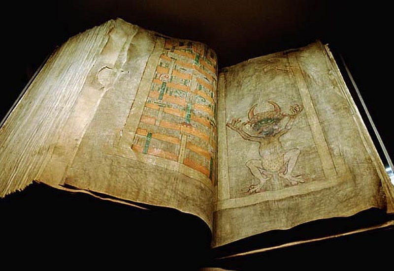 The Codex Gigas, a medieval manuscript shrouded in mystery.