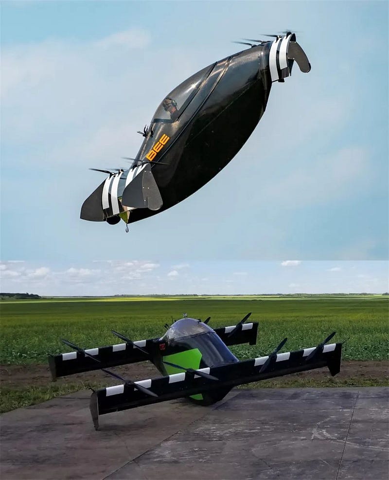 The electric flying car, BlackFly