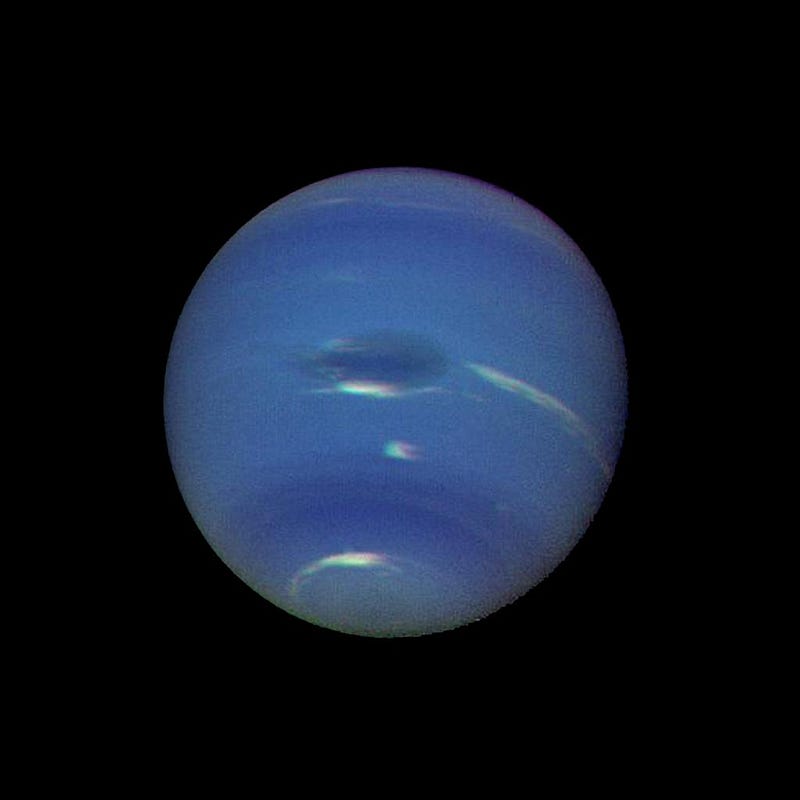 Image of Neptune, discovered through gravity's effects