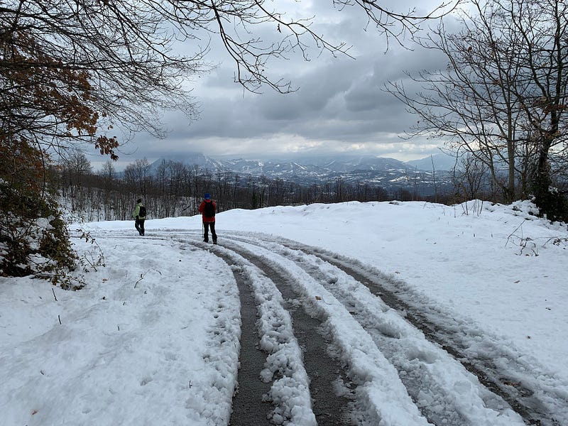 Serene mountain landscape inviting exploration