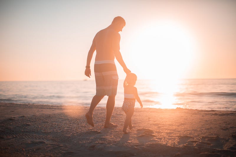 Joyful moments at the beach with family