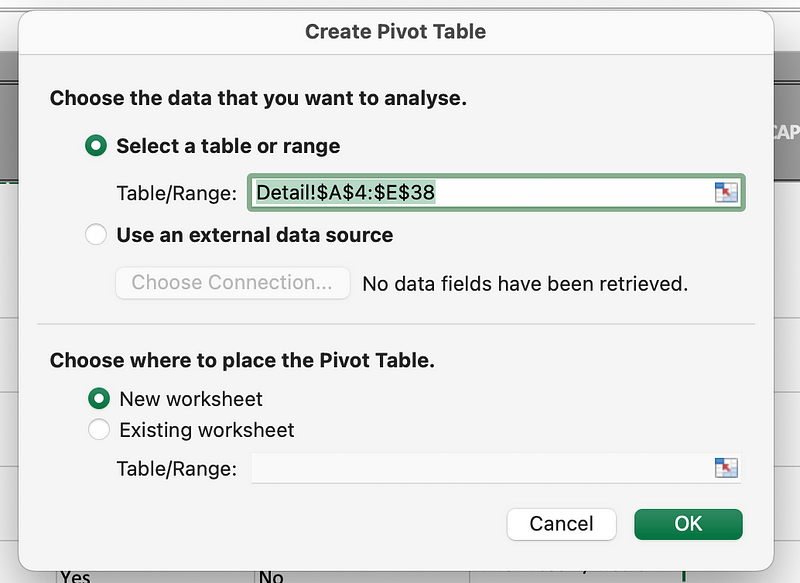 Excel's PivotTable feature for data analysis