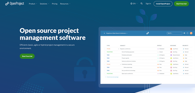 OpenProject Collaboration Tool