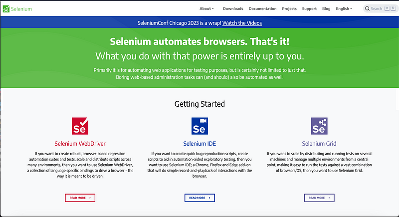 Selenium Testing Framework