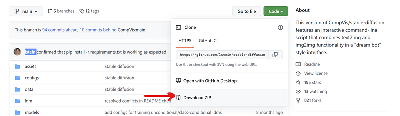 Extracting Stable Diffusion files