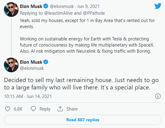 Elon Musk's Bay Area property listing