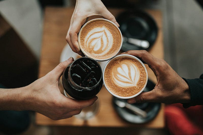 Early morning coffee ritual