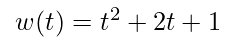 Graph illustrating work vs. time function