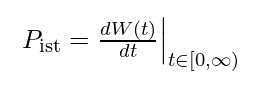 Equation defining instantaneous power