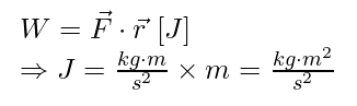 Equation for mechanical work