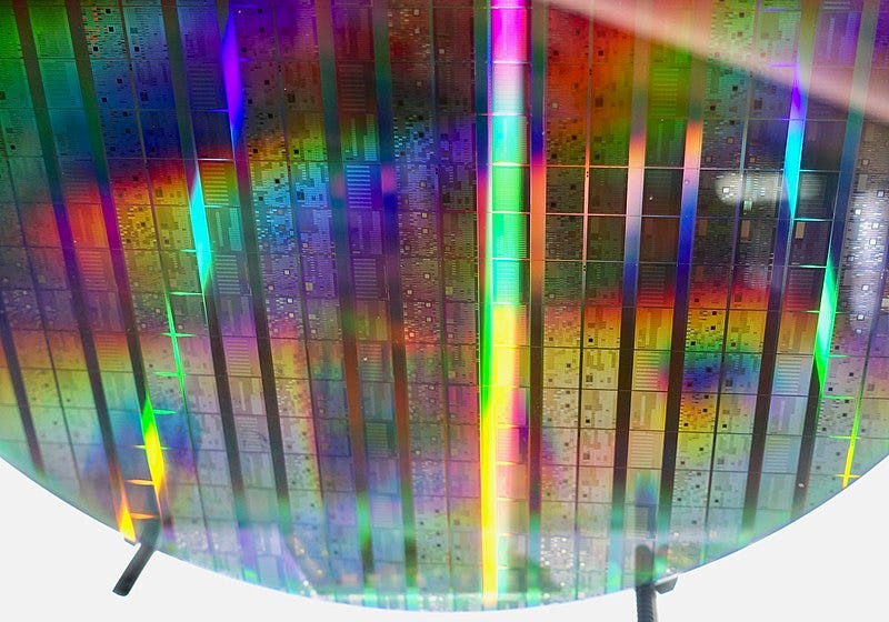 Intel quantum computer wafer