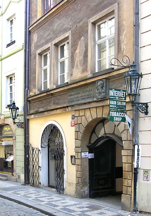 Kepler's residence in Prague