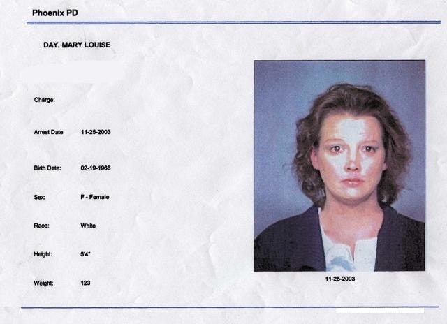 Mugshot of Mary Louise Day in 2003