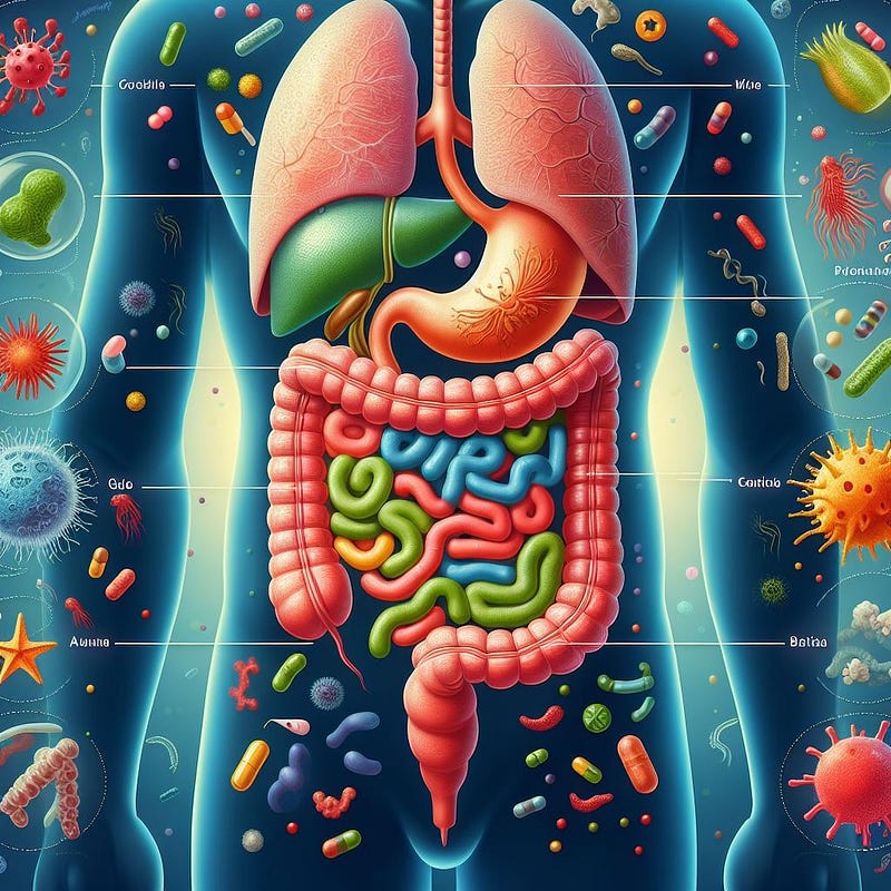 Diverse gut microbiome ecosystem