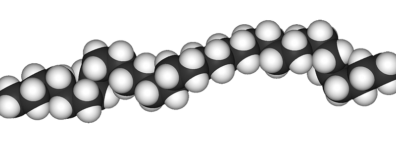 Structure of polyethylene with carbon bonds