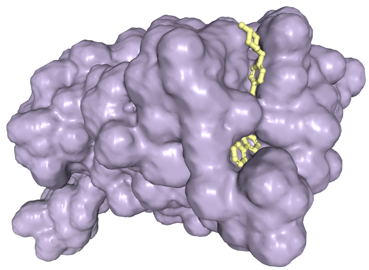 Gleevec drug binding to human ABL2 protein structure