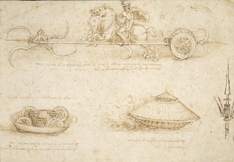 A historical sketch by Da Vinci