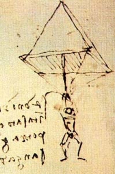 Da Vinci's parachute design