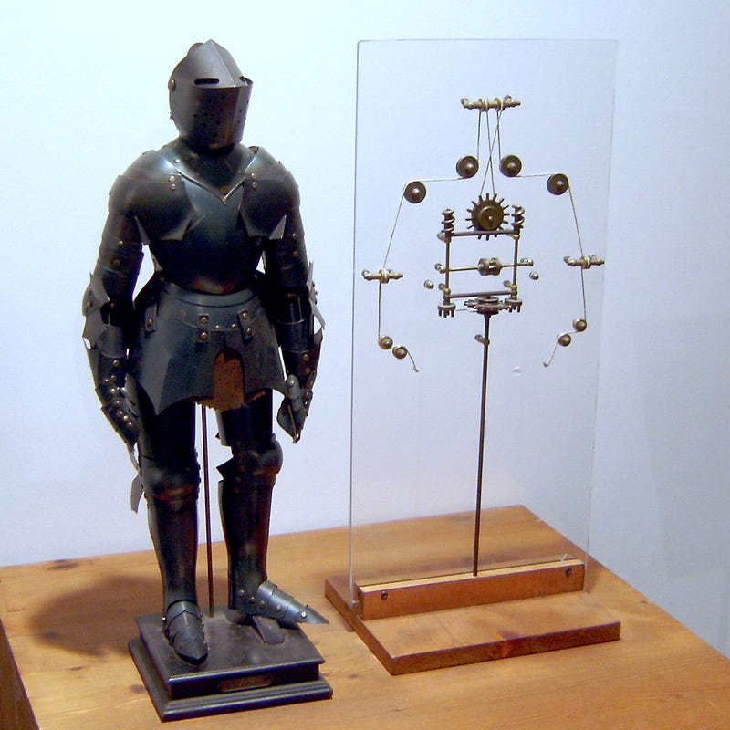 Model of Da Vinci’s robotic knight