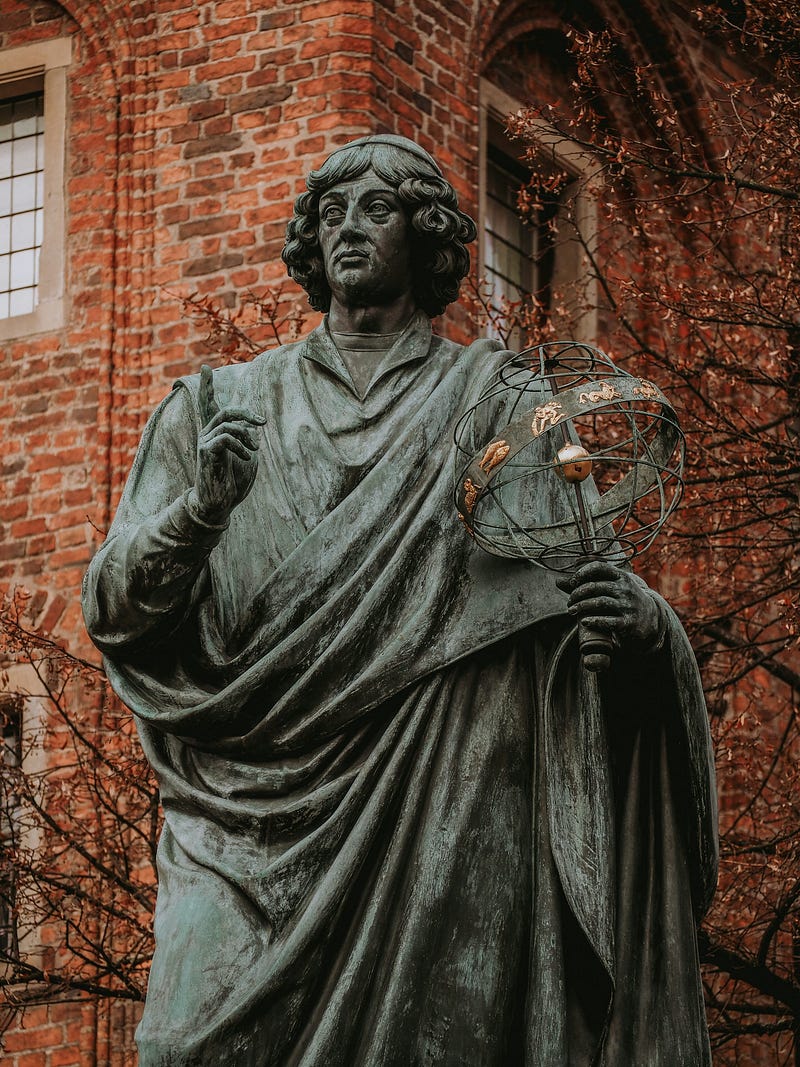 Nicolaus Copernicus Statue in Toruń, Poland