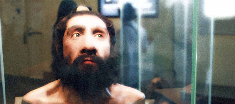 Neanderthal reconstruction at the National Museum of Natural History